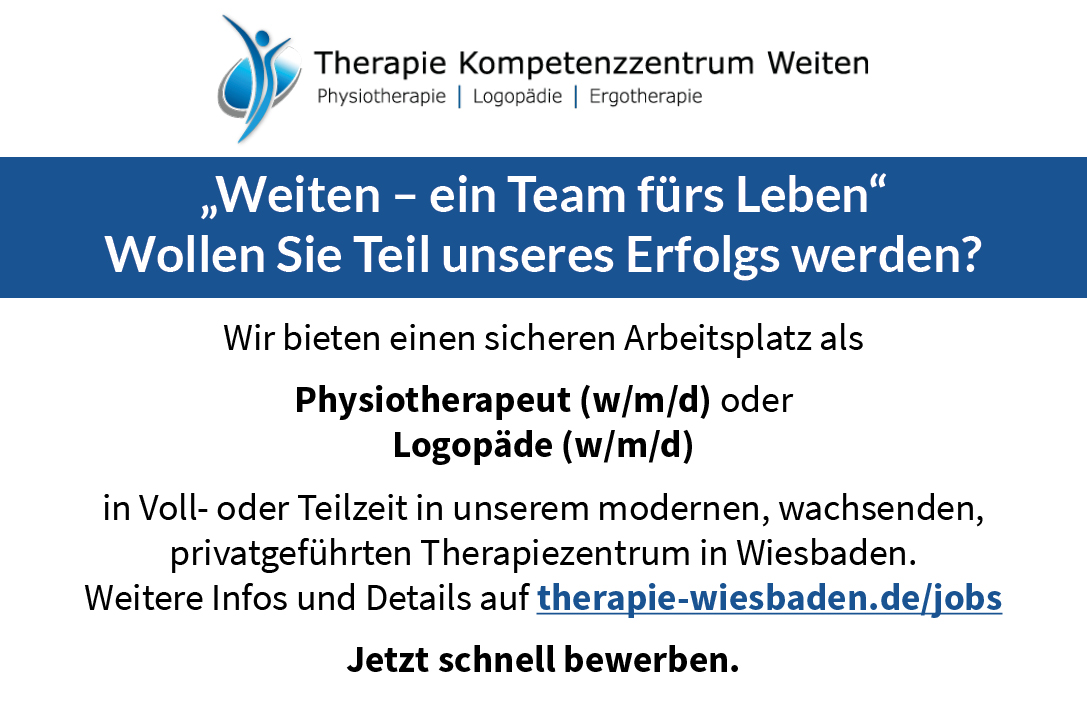 rz-tkz-weiten-stellenanzeige-90x60mm-02 Stellenanzeige Physiotherapie und Logopädie